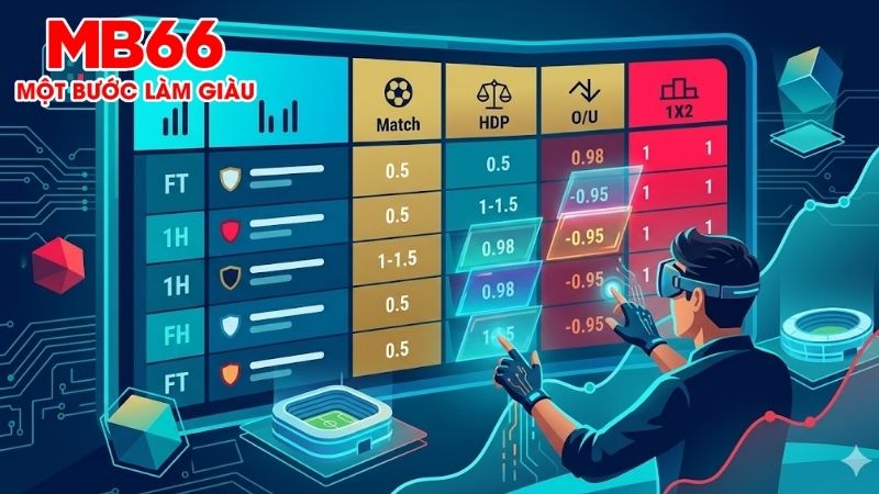 Cách đọc bảng kèo nhà cái chuẩn xác nhất để thắng lớn 2 Ý nghĩa các thông số cơ bản trên giao diện hiển thị