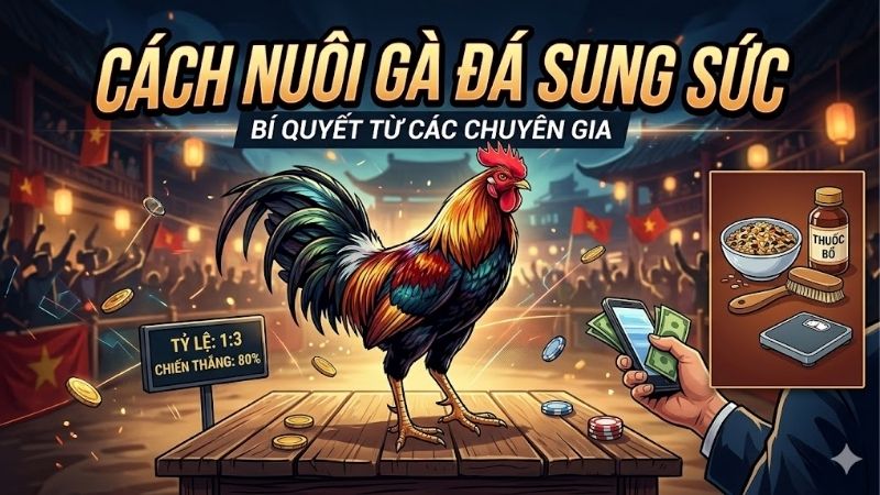 Cách nuôi gà đá sung sức: Chế độ dinh dưỡng và tập luyện 2 cach-nuoi-ga-da-sung-suc